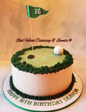 Golf Theme Birthday Cake