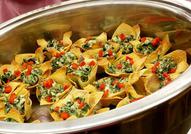 Spinach Dip Wonton Cups